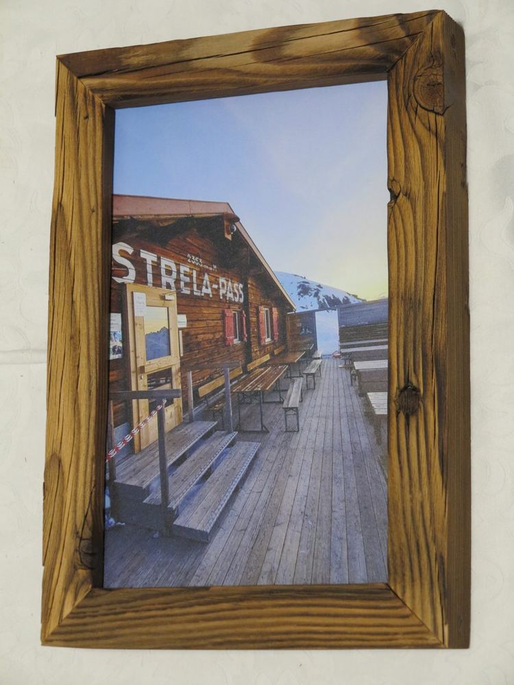 Herz-Bilderrahmen mit Bergmotiv